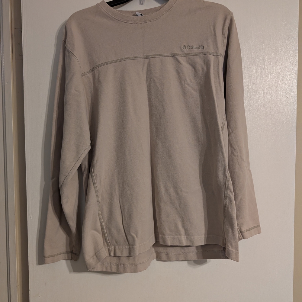 Columbia Men's Beige Long Sleeve Shirt